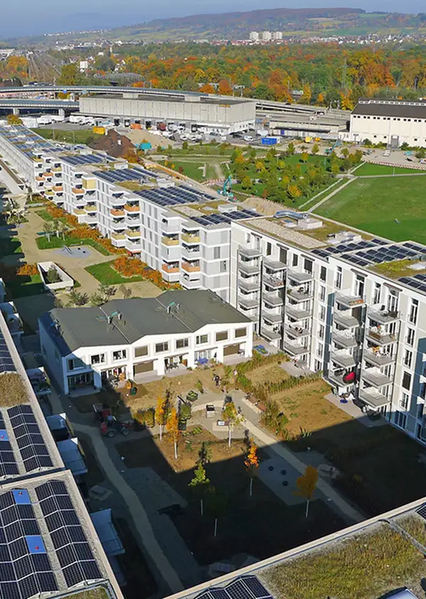 Erlenmatt West: Fertigstellung des ersten „2000-Watt-Areals“ in Basel